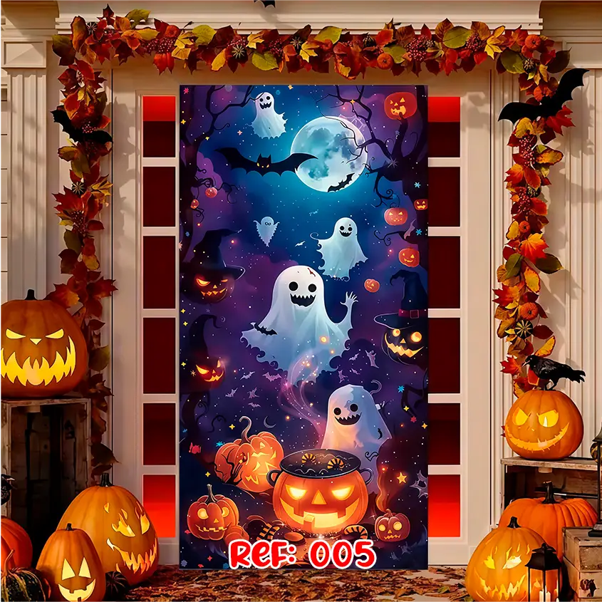 Forro Halloween | Puerta Terrorífica Express