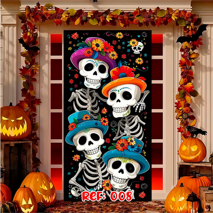 Forro Halloween | Puerta Terrorífica Express