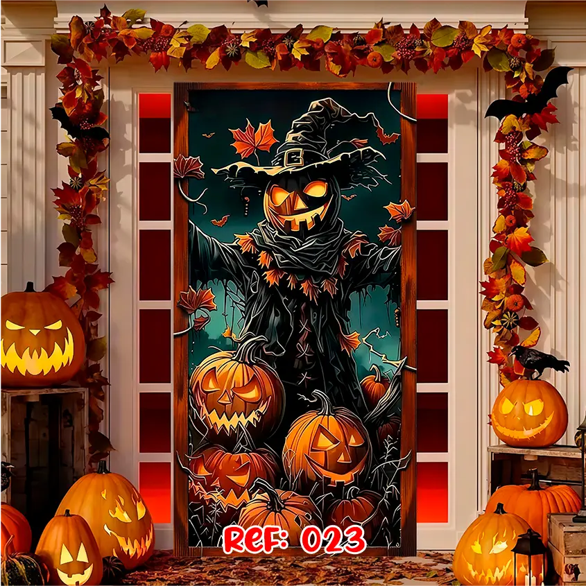 Forro Halloween | Puerta Terrorífica Express