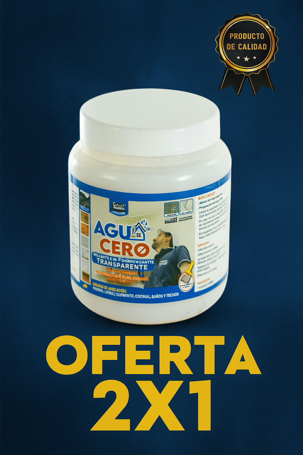 AGUA CERO: Sellador invisible impermeabilizante 500 ML | OFERTA 2X1